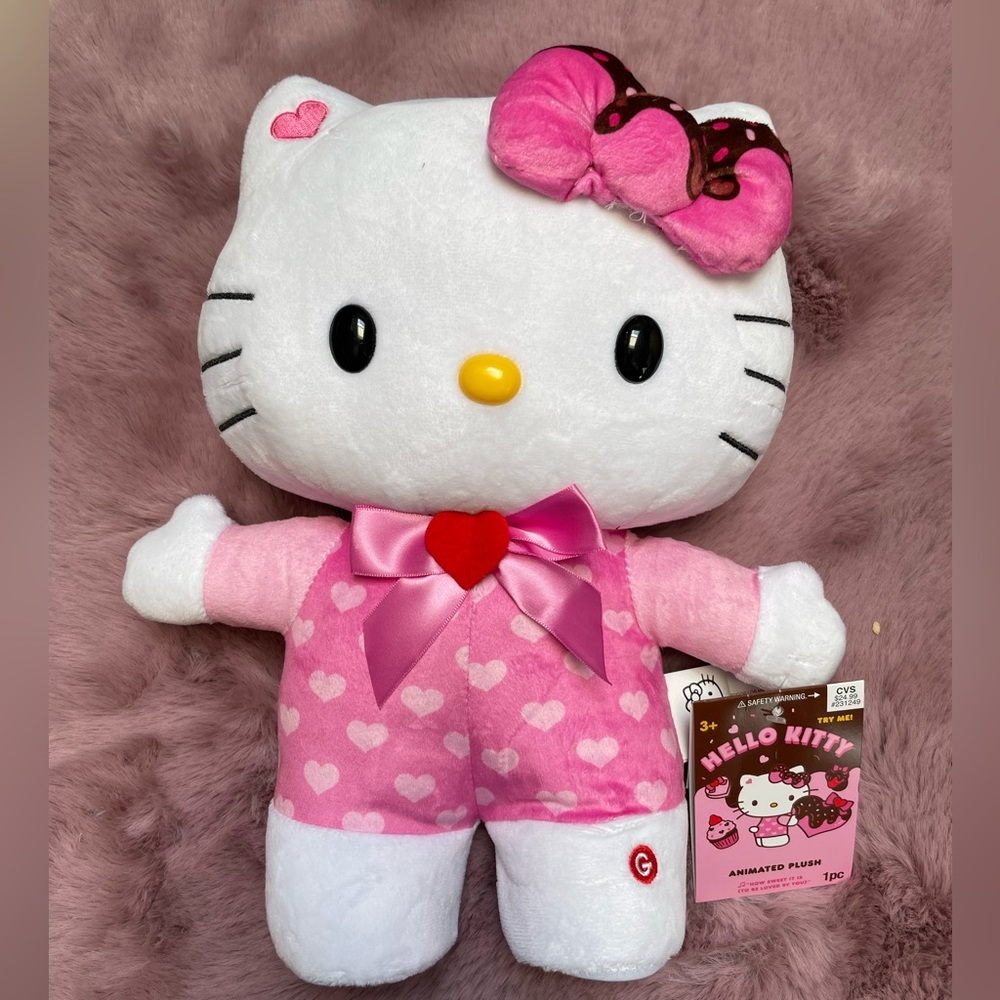 Hello kitty Valentine’s Day Pink heart animated side stepper